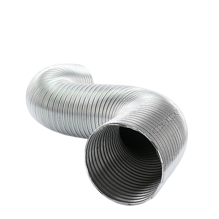 flexibele ventilatieslang 125mm aluminium - lengte meter - Ventilatieshop.com