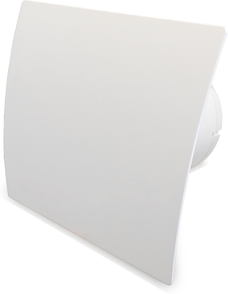 Pro-design Badkamer/toilet Ventilator - Standaard (kw100) - Ø100mm - Kunststof - Wit